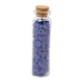 Perles plates en argile polymère bleue en flacon verre pour bracelet bohème DIY bijoux. - Bleu foncé