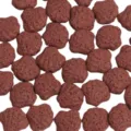 Vulkasteen schelpvormige tussenkralen DIY aromatherapie lavasteen bedel rode kleur variant - Roodbruin