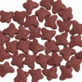 Pierres volcaniques colorées en forme de papillon pour bijoux, bracelets et colliers DIY. - Brun Rouge