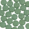 Green round lava stone loose beads for DIY handmade bracelets necklaces jewelry making supplies. - Light Green