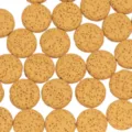 Round porous volcanic stone loose beads for DIY jewelry making, bracelets, and necklaces. - Light Khaki