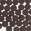 Round black lava stone loose beads for DIY handmade bracelets, necklaces, and jewelry accessories. - Dark Coffee