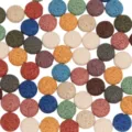 Colorful porous lava stone round loose beads for DIY handmade bracelet necklace jewelry making - Multicolor