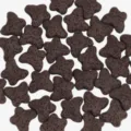 Perles en pierre de lave volcanique papillon pour fabrication de bijoux faits main. - Café Foncé