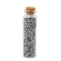 Perles en argile polymère en bouteille verre, motif noir blanc accessoire bracelet. - Double Noir
