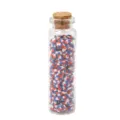 Perles en argile polymère en bouteille en verre pièces rondes colorées bijoux DIY - Bicolore Rouge-Bleu