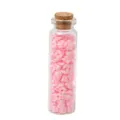 Flacon en verre avec perles en argile polymère rose blanc pour bijoux DIY bracelets. - Rose Pêche
