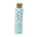 Perles en argile polymere bleu et blanc bouteille en verre variante, bracelet DIY materiau. - Bleu ciel