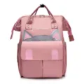 Rosa Wickelrucksack große Kapazität Multifunktion Mumie Tasche mit niedlichen Katzenohren. - Katze Fleischrosa