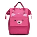 Rosa Wickelrucksack, große Kapazität Reise- und Babytasche für moderne Mütter. - Bär Rosenrot