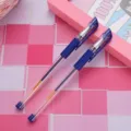 Klassische blaue Gelschreiber Set für glattes Schreiben, Büroarbeit und Schulprüfungen Schreibwaren. - Blau