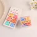Cute mini heart hair claws for kids, colorful plastic hair clips set for toddlers and girls. - Heart / Card Packaging / Bright Color