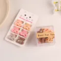 Mini klip mallion kardia gia paidia, xromatista axesouar mallion, mikra tsimpidakia. - Καρδιά / Συσκευασία σε κουτί / Καφέ