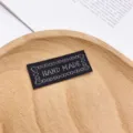 Χειροποίητη υφαντή ετικέτα DIY ύφασμα σήμα αξεσουάρ ένδυσης μαύρη ετικέτα για ράψιμο. - Στυλ Δαντελωτό Περίγραμμα HM / 1 Κομμάti (1.5x4cm) / Μαύρο