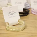 Classic medium spiral telephone wire hair tie set, durable plastic elastic hair band for daily. - 11# UV Yellow Price For 2 Pieces (Bulk)