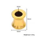 Gold stainless steel trumpet barrel bead spacer 4x8mm DIY jewelry making accessory 1pc - Horn Bead / 8x8x4mm / 18K Gold