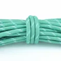 5mm green polyester braided cord for DIY crafts, paracord bag charms, and stylish accessories. - Pale Cyan