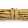 5mm Yellow White Polyester Braided Rope DIY Paracord Bag Charm Accessories Variant - Khaki