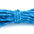 5mm blue polyester braided rope, dopamine color craft cord for DIY handmade bag charms and jewelry. - Sky Blue