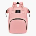 Pink Diaper Backpack Large Capacity Multi-functional Baby Bag Travel Maternity Backpack - Flesh Pink
