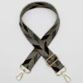 Wide woven bag strap replacement ethnic style adjustable crossbody shoulder bag accessory. - No. 560 Gold Hook