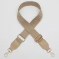 Adjustable wide replacement shoulder strap for crossbody bags, stylish labyrinth canvas style. - Gold Hook / No. 1178