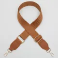 Adjustable wide bag strap replacement with geometric maze pattern and gold hardware. - Gold Hook / No. 1180