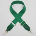 Wide replacement strap for crossbody bags, adjustable green woven maze pattern shoulder strap. - No. 1184
