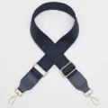Adjustable wide replacement bag strap with woven geometric pattern and gold hardware for purses. - No. 1191