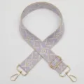 Sangle de sac de rechange tissée jacquard bandoulière réglable en couleur violette - Style 1131