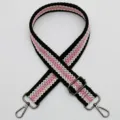 Tracolla di ricambio tessuta regolabile per borse a tracolla e zaini con accessori in metallo resistenti. - Stile 567 Chiusura Canna di Fucile