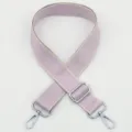 Correa de bolso de repuesto ajustable de color morado claro con herrajes plateados. - No 293 Gancho Tono Plateado