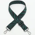 Replacement bag strap, adjustable green zebra print shoulder strap for women's bags. - No. 402 Style / Gunmetal Hook