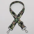 Adjustable wide bag strap replacement colorful abstract pattern crossbody shoulder belt - Style No.602 - Gunmetal Clasp