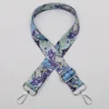 Adjustable wide colorful bag strap, replacement shoulder cross-body strap for women bags accessories. - Style No.604 - Silver Clasp