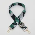 Camouflage replacement bag strap with adjustable gold hardware, stylish wide shoulder strap. - No. 275 / Silver Hook