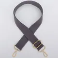 Verstellbarer Grauer Canvas Taschenriemen Ersatz Umhängetasche Schultergurt mit Gold Hardware - Silberner Haken / Graues Baumwollband