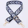 Wide replacement bag strap adjustable shoulder crossbody strap with gold metal hardware - Style 43 Gold Hardware