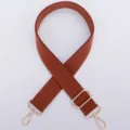 Verstellbarer einfarbiger Canvas Ersatz Schultergurt fuer Umhaengetaschen und Handtaschen. - Hellbraunes Baumwollband