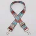 Colorful argyle pattern replacement bag strap, adjustable wide crossbody strap with gold hardware. - Style No.605 - Gold Clasp