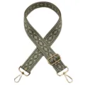 Ethnic Style Woven Bag Strap Replacement Adjustable Crossbody Shoulder Strap Green - No. 663 / Gold Hook