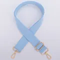Hellblaue Canvas Taschengurt, verstellbarer Ersatzgurt fuer Damenhandtaschen neu. - Hellblaues Baumwollband