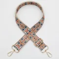 Colorful ethnic jacquard wide bag strap, 3.8cm adjustable crossbody strap accessory. - No.972