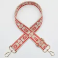 Brede etnische jacquard tasriem kleurrijke vervangende verstelbare schouderriem mooi - Gouden Haak / Model 986