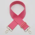 Brede katoenen schouderband van 5 cm voor tassen, verstelbare roze vervangingsaccessoire. - Gouden Haak / 866 (Roze)