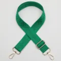 Correa de bolso tejida verde de repuesto bandolera ajustable para bolsos accesorios - Gancho Dorado / Estilo Verde (846)
