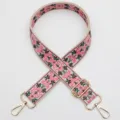 Colorful ethnic style jacquard wide bag strap, adjustable crossbody replacement shoulder strap. - No.975