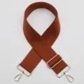 Brede 5cm verstelbare vervangende tassenriem bruine canvas schouderriem accessoire - Gouden Haak / 869 (Bruin)