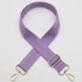 Correa de repuesto morada con diseño de rombos, bandolera ajustable con herrajes dorados. - Gancho Dorado / Estilo Púrpura Claro (848)