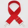 Courroie de sac en coton rouge elargie 5cm de rechange bandouliere reglable. - 871 (Rouge)